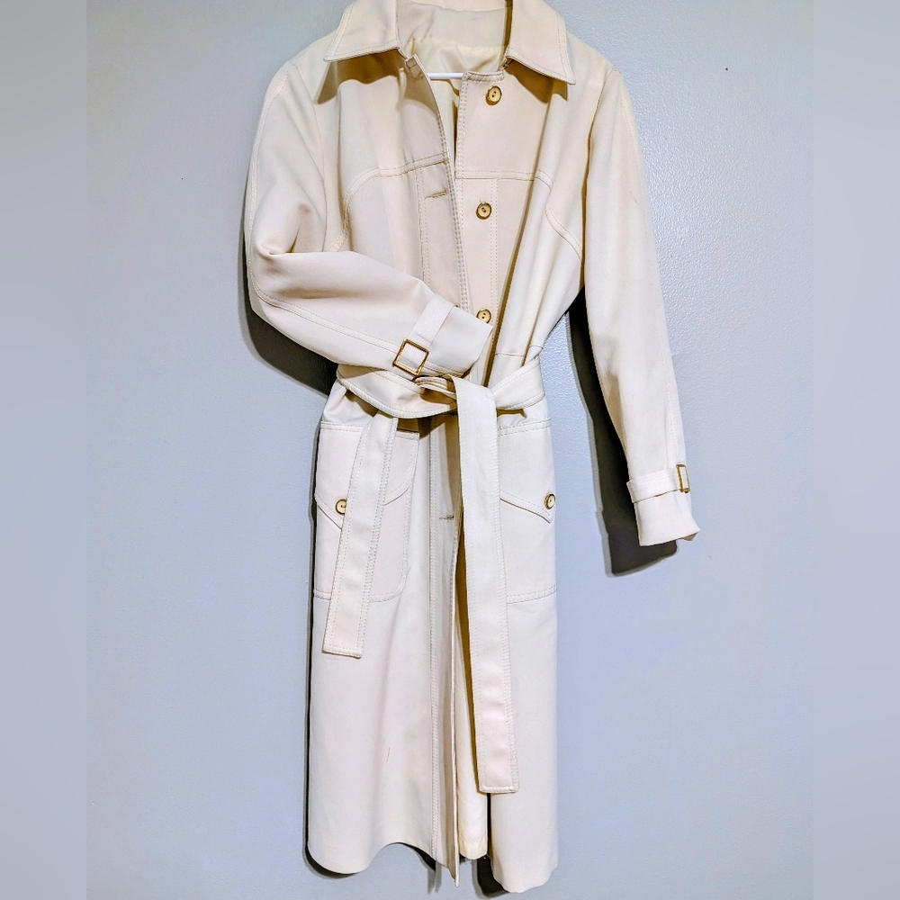 ✨ Forecaster of Boston Vintage Trench Coat – Classic Cream – Size 11/12 ✨